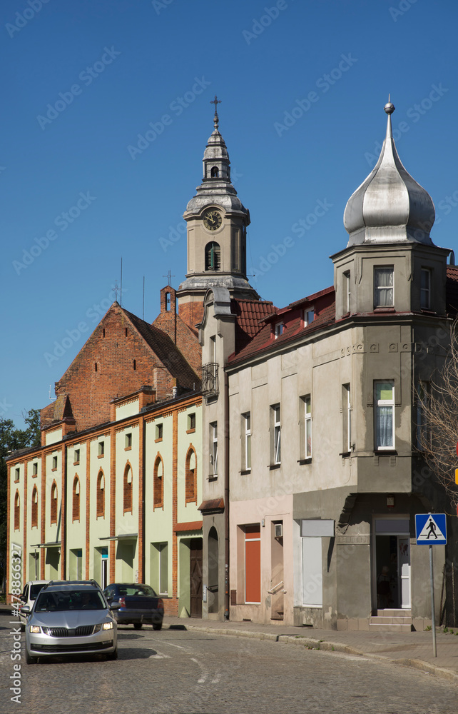 Fototapeta premium 700-lecia street in Znin. Poland