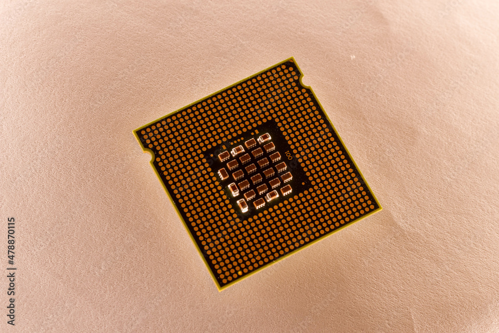 processor on white background
