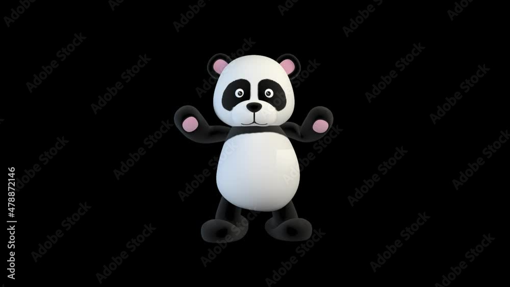 Panda bear dancing an ymca dance Panda bear dancing an ymca dance