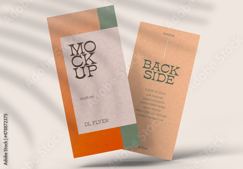 Flyer Mockup Design with Editable Background