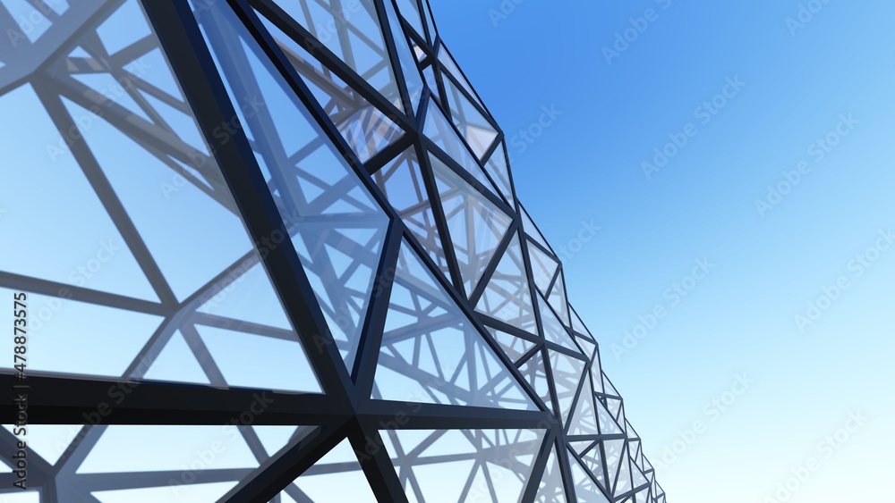 architectural construction lattice 3d rendering architectural construction lattice 3d rendering