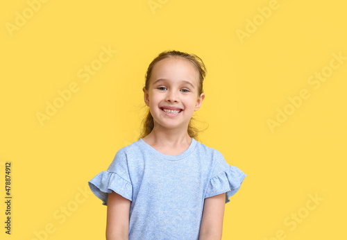 Portrait of smiling little ...