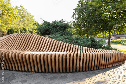 Creative bench in beautiful...