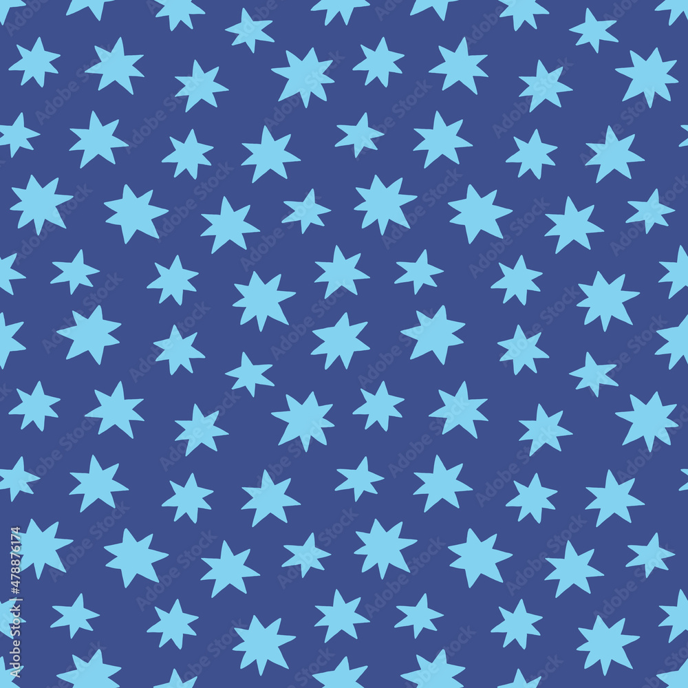 Star seamless pattern. Kid design. Vector illustration. Star seamless pattern. Kid design. Vector illustration.