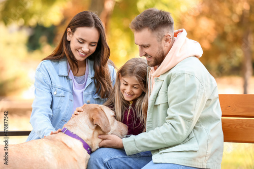 Happy family with adorable ...