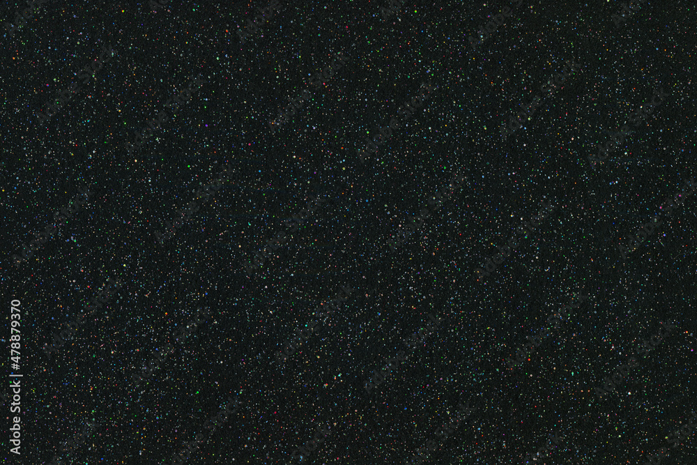 Fototapeta premium Black glitter luxury festive texture background.