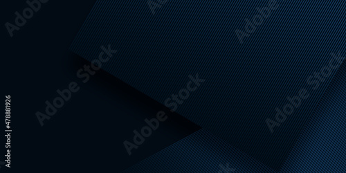 Dark blue lines technology futuristic background. Minimal banner design