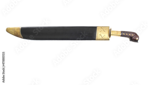 Filipino Fighting Sword Isolated on White Background photo