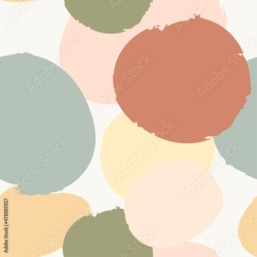 Placard template with abstract organic shapes. Nordic colors design. Vector