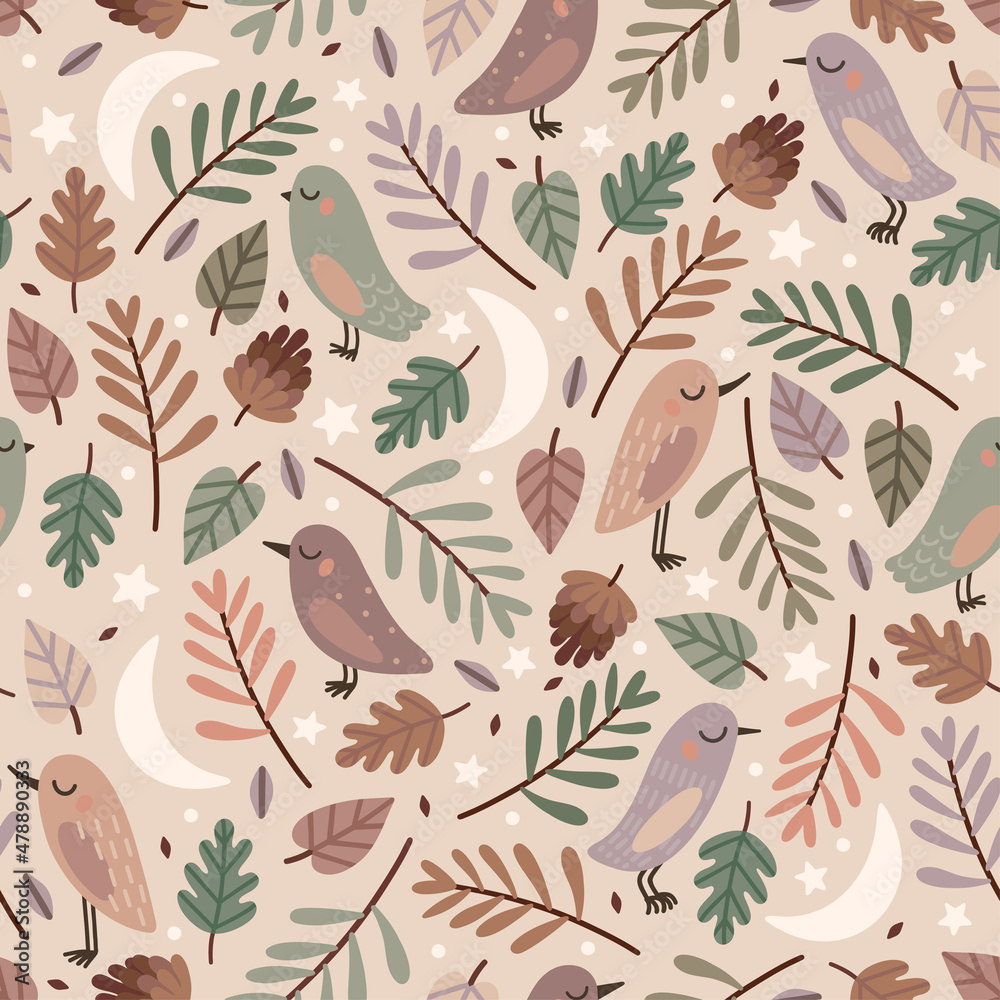 Bird floral pattern Bird floral pattern