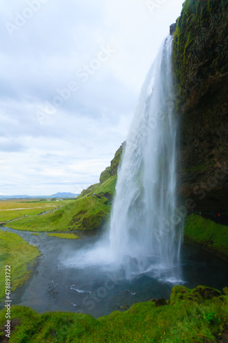 Seljalandsfoss falls in summer season view, Iceland