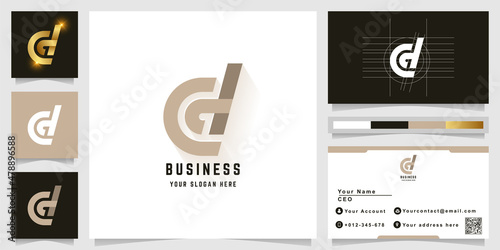 Letter d or Cd monogram logo