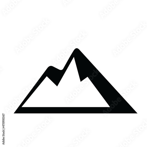 mountain silhouette logo vector design