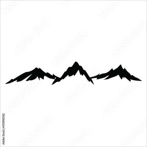 mountain silhouette logo vector design