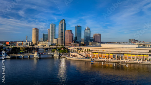 Fotografie, Tablou Aerial View Of The City Of Tampa, Florida