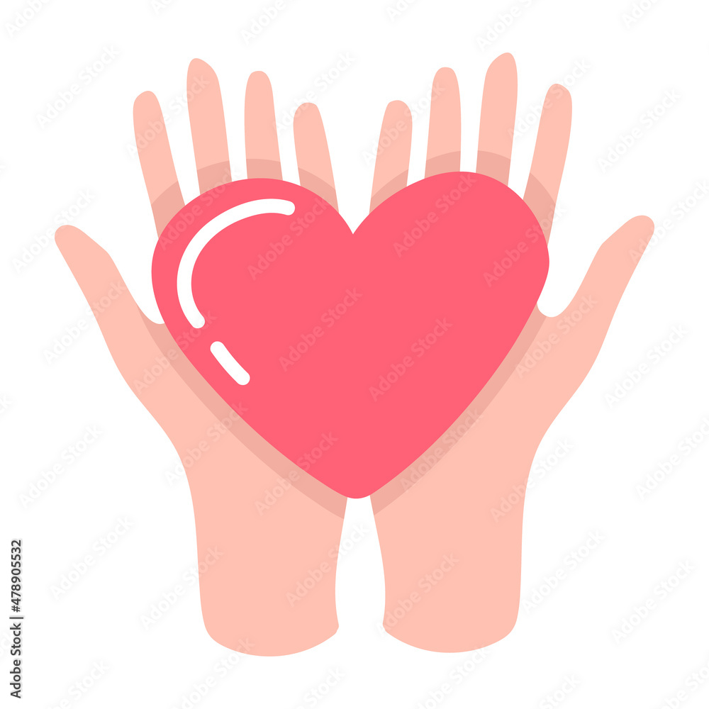 Obraz premium Hands-with-heart