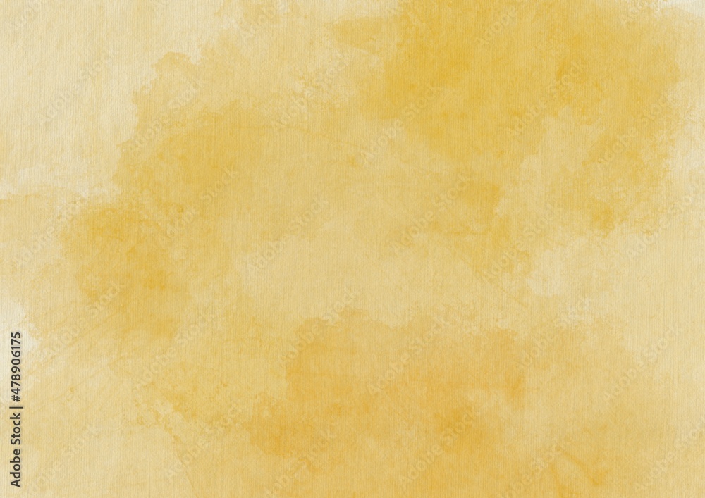 Yellow Watercolor Textured Paper