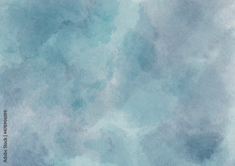 Blue Watercolor Textured Paper