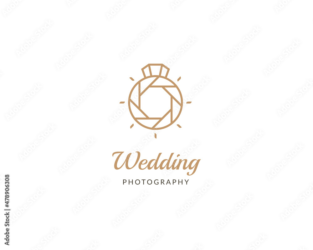 Wedding photography logo template Wedding photography logo template