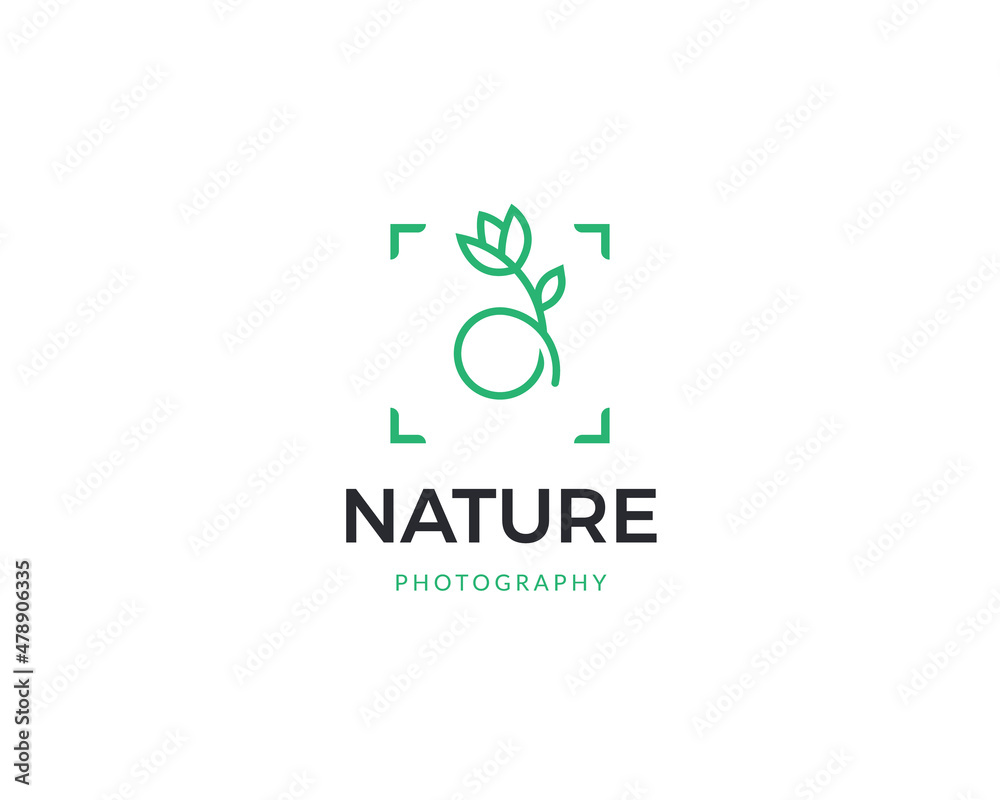Nature photography logo template Nature photography logo template