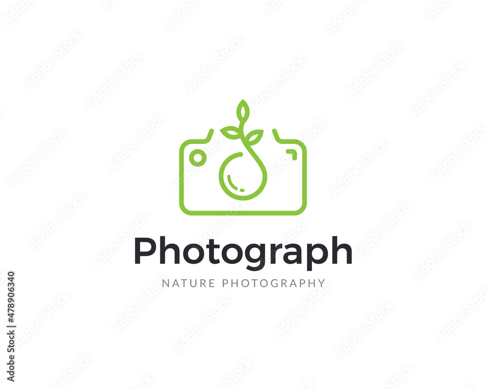 Nature photography logo template