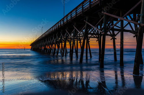 Photos Sunrise on Second Avenue Beach and Pier, Myrtle Beach, South Carolina, USA