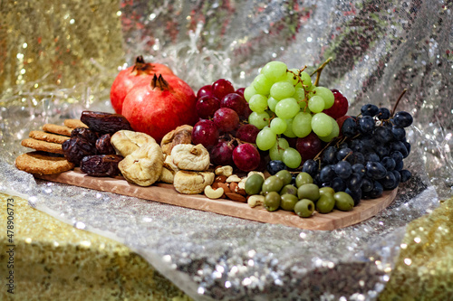 Fruits for Jewish holiday Tu biShvat. New year of trees