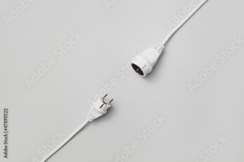 Disconnected extension cord photo