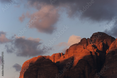 Umm Ishrin Sunset, Jordan photo