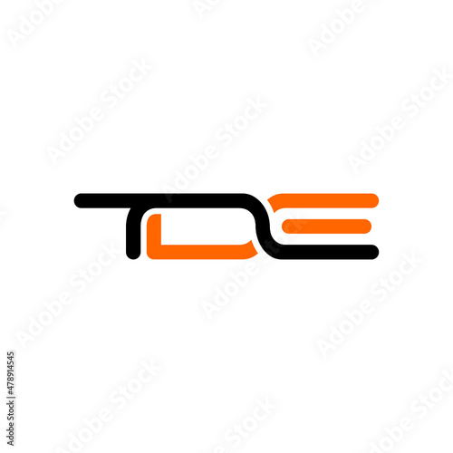 Free Download TDE Letter Initial Logo Design Template Vector Illustration - GFXLoad