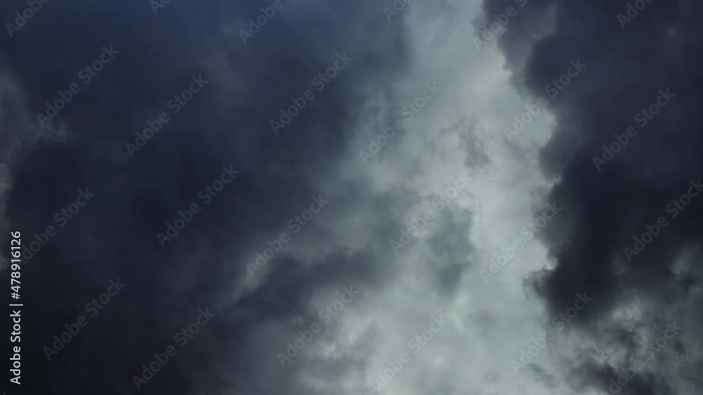 POV cumulonimbus clouds in the sky and thunderstorm POV cumulonimbus clouds in the sky and thunderstorm