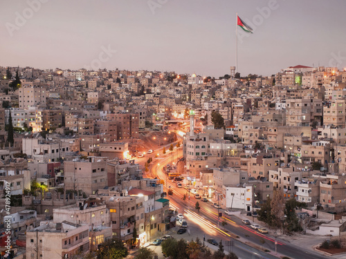 A view over suburbs of a Middle Eastern city. 