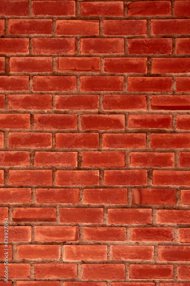 Obraz premium Background of the orange brick wall