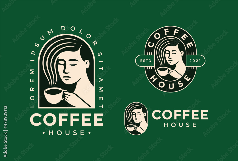 Free Vector  Vintage coffee types concept