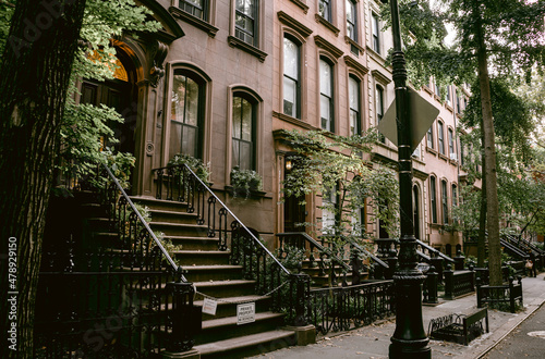 Konstfotografi Typical facades of New York City