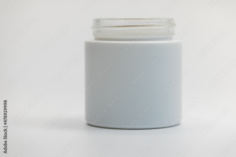white glass container white glass container