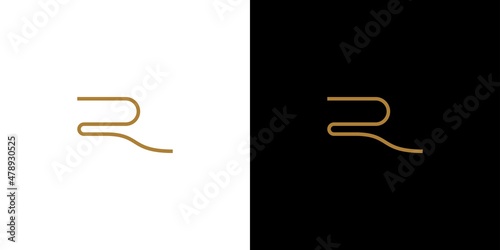 Modern and sophisticated R letter initial logo design 3