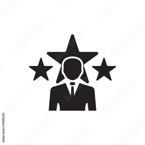 Star salesman icon ( vector illustration )
