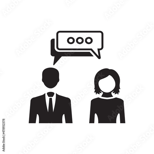 Business communication icon ( vector illustration )