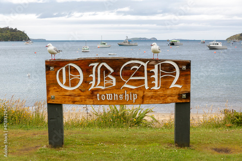 Fotografía The town sign of Oban