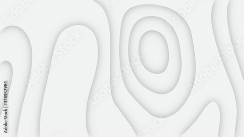 Abstract seamless white background with waves. Abstract papercut and multi layer cutout geometric pattern 3d papercut background. Abstract soft white background with waves, textured Papercut