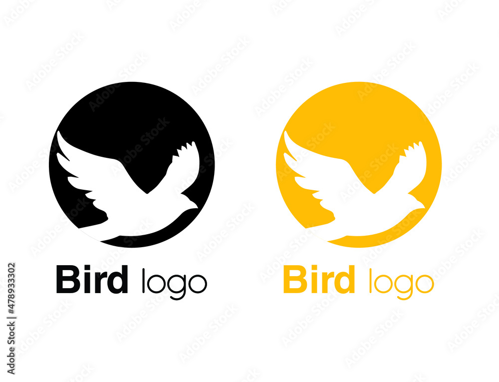 Obraz premium abstract bird logo design
