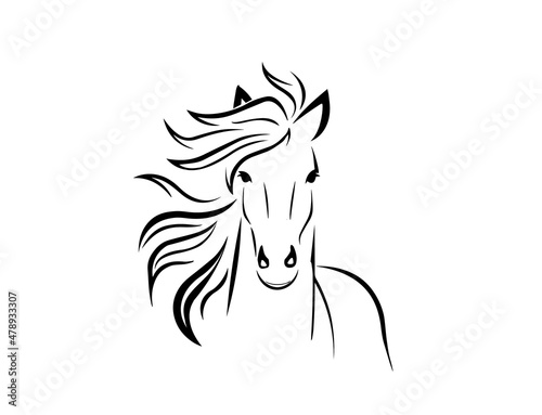 horse head silhouette