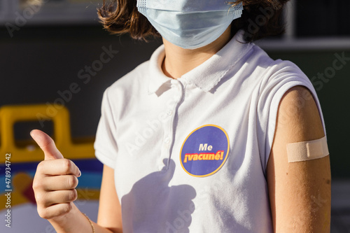 Under 12 Vaccinated Child  photo