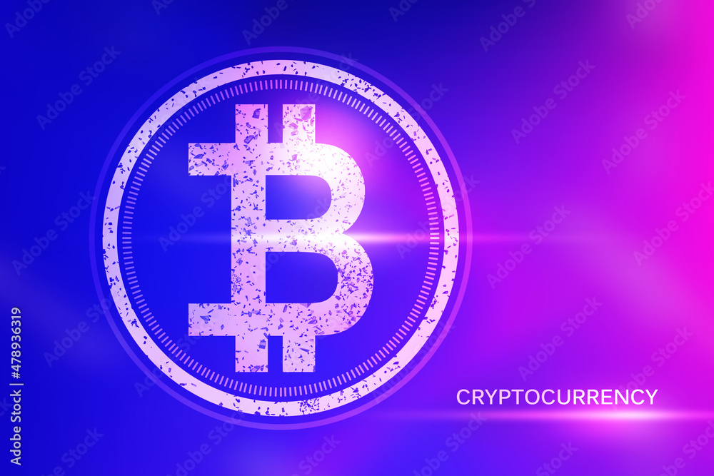 Obraz premium 2d rendering bitcoin sign concept