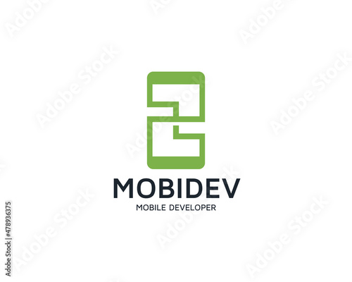 Mobile developer logo design