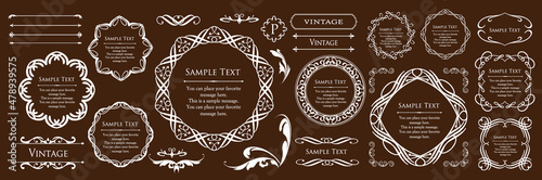 バレンタインデーのフレームデザイン。豪華でエレガントな装飾。アンティーク。ビンテージ。ゴージャス。エレガンス。