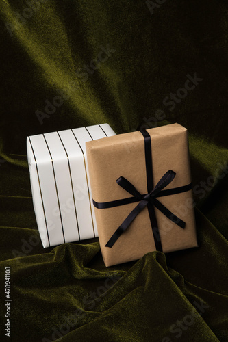 Holiday wrapped boxes 