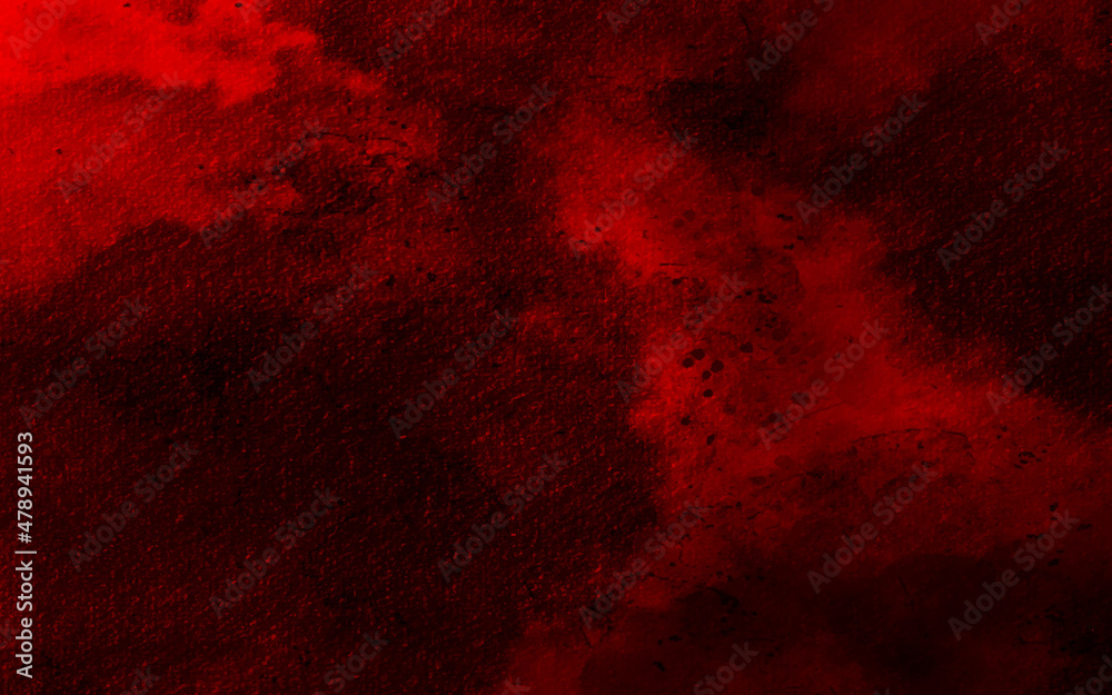Artistic hand painted multi layered red grunge wallpaper background. Red grunge paper texture artistic background. 