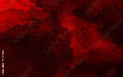 Artistic hand painted multi layered red grunge wallpaper background. Red grunge paper texture artistic background. 